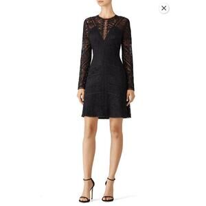 The Kooples Black Lace Mini Dress